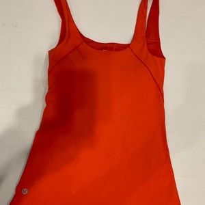 Lululemon orange sport tank
